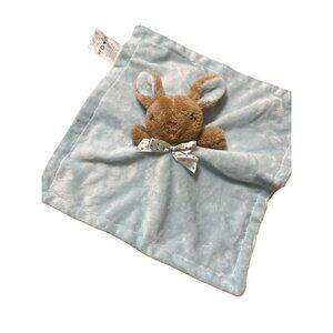 Dan Dee Blue Bunny Rabbit Lovey Security Blanket Infant Square Clean Sanitized